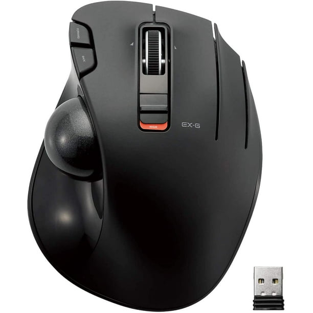 ELECOM 2.4GHz Wireless Thumb-Operated Trackball Mouse Right Handed Left Handed 